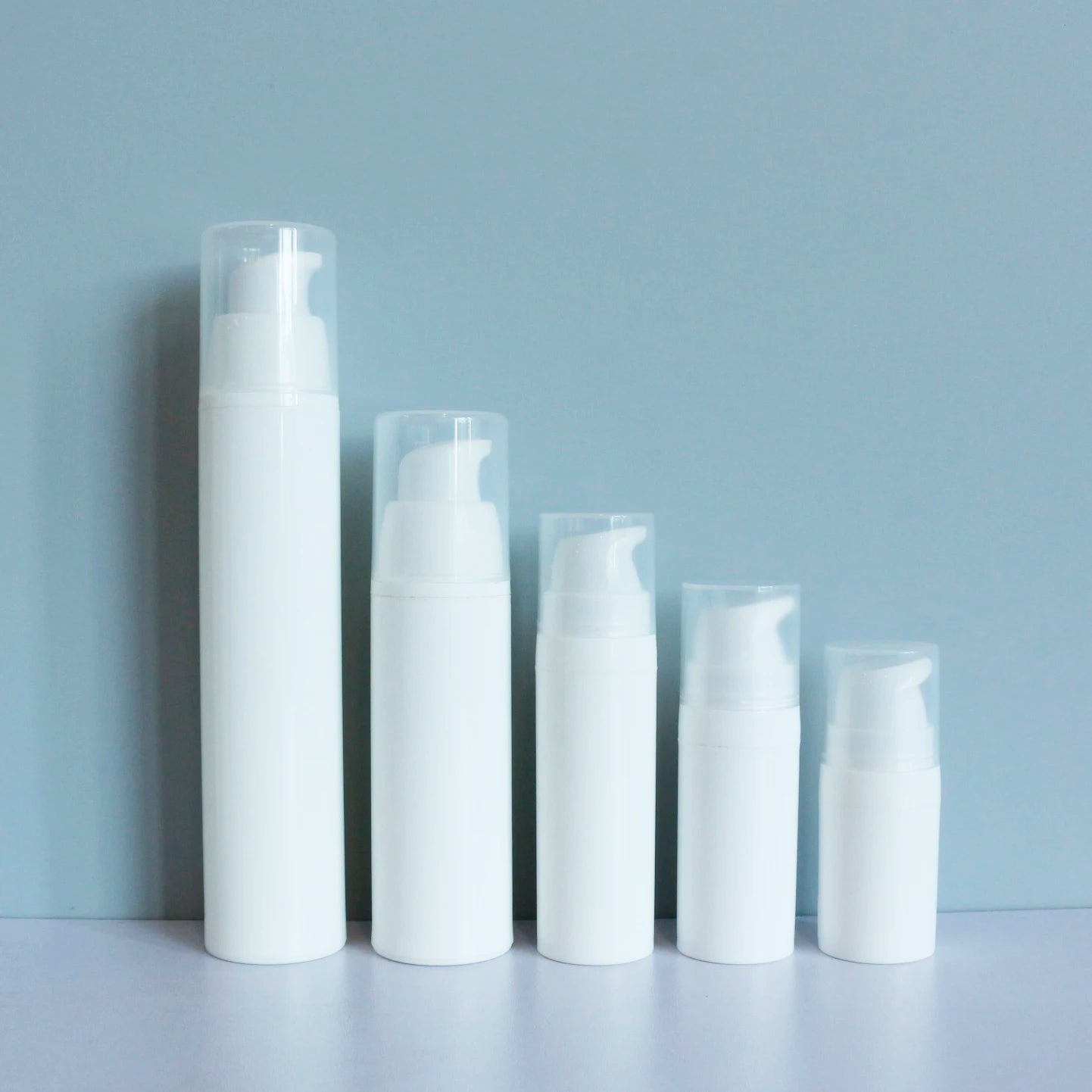 Empty Plastic Cosmetic Airless Lotion Pump Bottle for Essential Oil Serum Cream Packaging 30ml 50ml 80ml 100ml 120ml 150ml - 图片 5