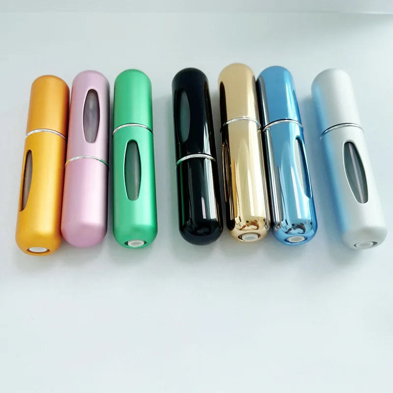 In Stock Wholesale Empty Luxury 5ml Mini Cosmetic Aluminum Metal Perfume Oil Atomizer Diffuser Spray Bottle Refillable - 图片 5