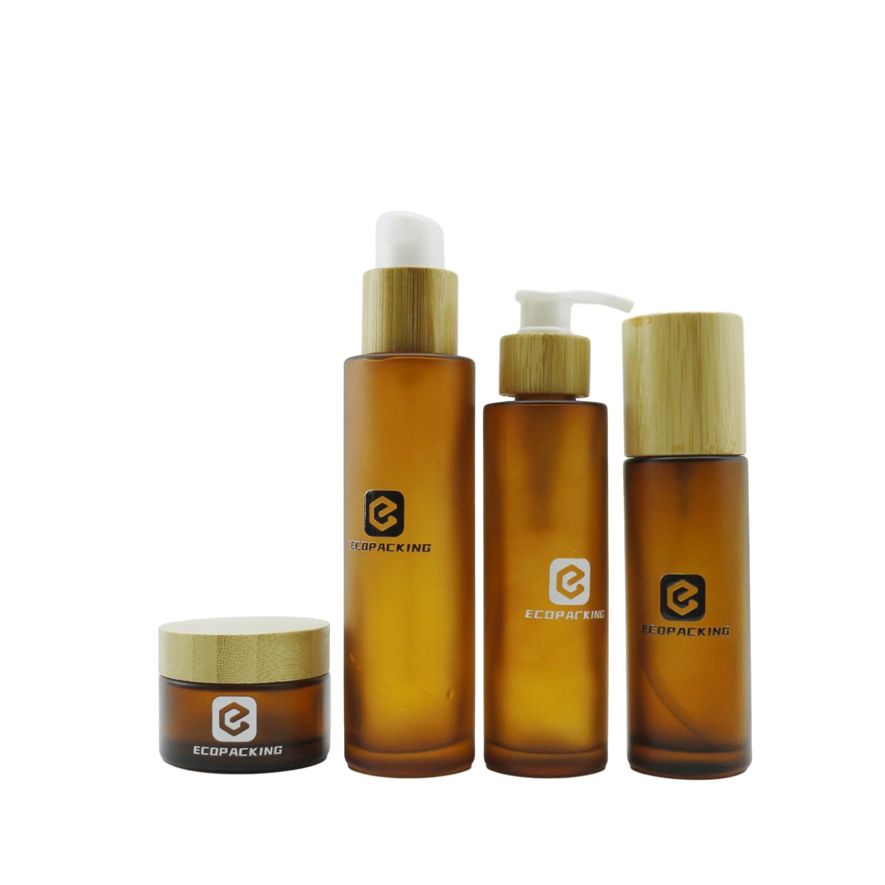 Luxury Push Button Top Glass Dropper Bottle 30Ml 50Ml 100Ml Essential Oil Serum Bottle with Dropper - 图片 4
