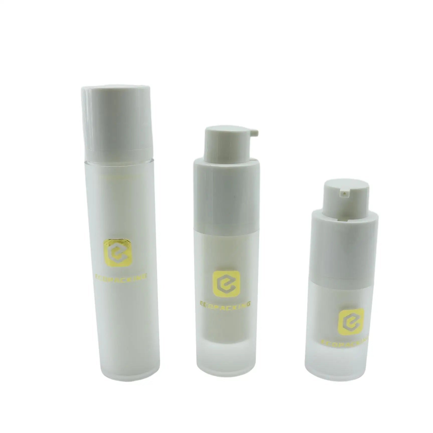 Twist Top 15ml 30ml 50ml White Airless Pump Bottle Anti Age Custom Airless Pump Bottle 50ml 30ml FFF8888