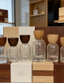 Empty 30ml/50ml/100ml Luxury Zebra Wood Grain Box Set Matte/Frost Clear Glass Perfume Spray Bottle Eco-Glass Perfume Bottle