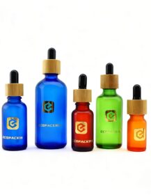 Customize Glass Oil Bottle Dropper Bottles Brown Glass With Eye Droppers for Essential Oils