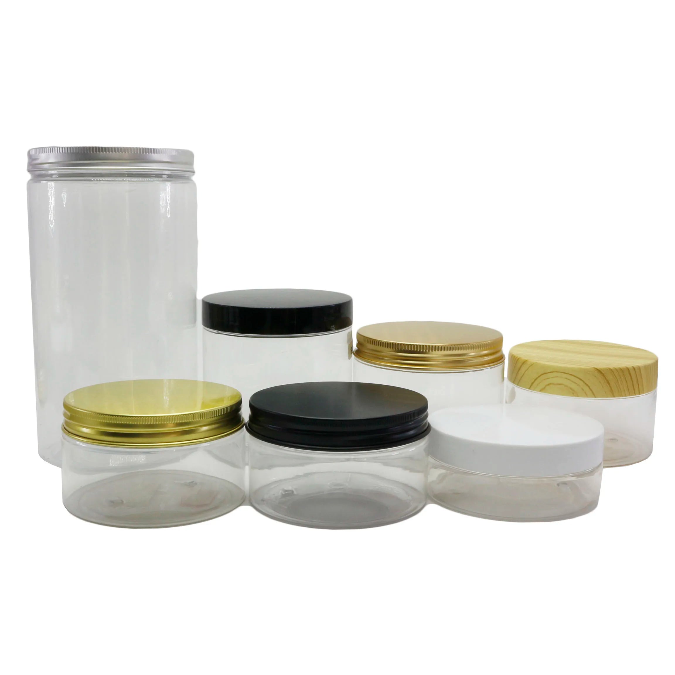 Wholesale Cream Jar 30g 50g 100g 150g 200g 300g 500g 1000g clear Frosted Plastic Jars PET Jar Face Cream Container - 图片 13