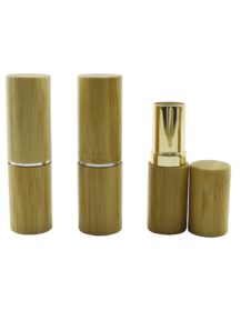 Cosmetic Packaging Empty Bamboo Lipstick Tube 5g 5ml Lip Balm Container