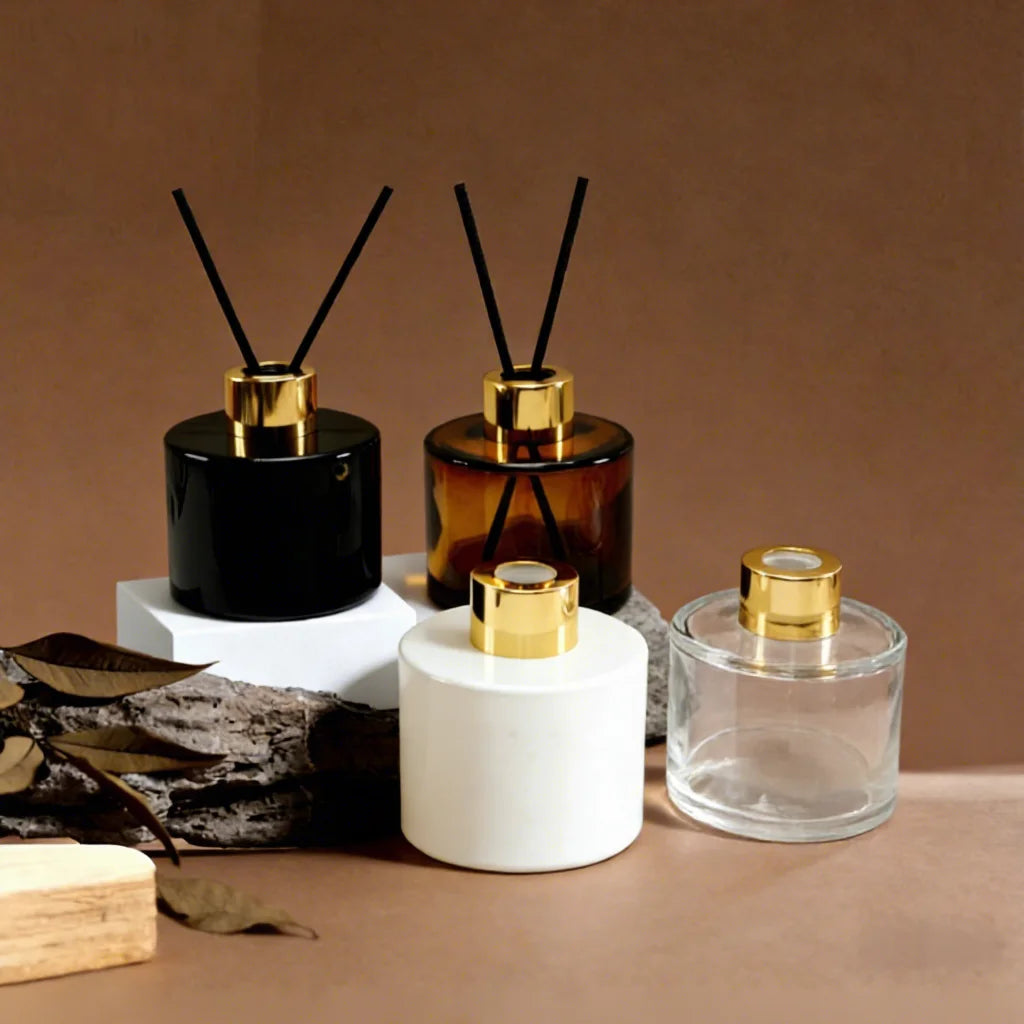 Custom Glass Bottle 50ml 100ml 150ml 200ml Household Aroma Room Air Freshener Fragrance Oil Cylinder Luxury Sets Reed Diffuser - 图片 6