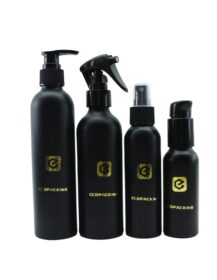 Matte Black 50ml 100ml 150ml Aluminum Trigger Spray Bottle Cosmetic Fine Mist Spray Bottles