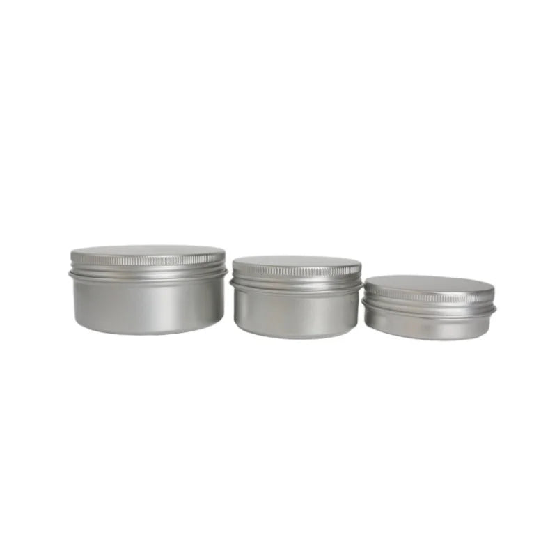 Hot Sales Empty Lip Balm Scrub Aluminum Metal Jar Tobacco Container Tin Cans for Body Cream Candles Soap 10g 30g 60g 100g 250g - 图片 5