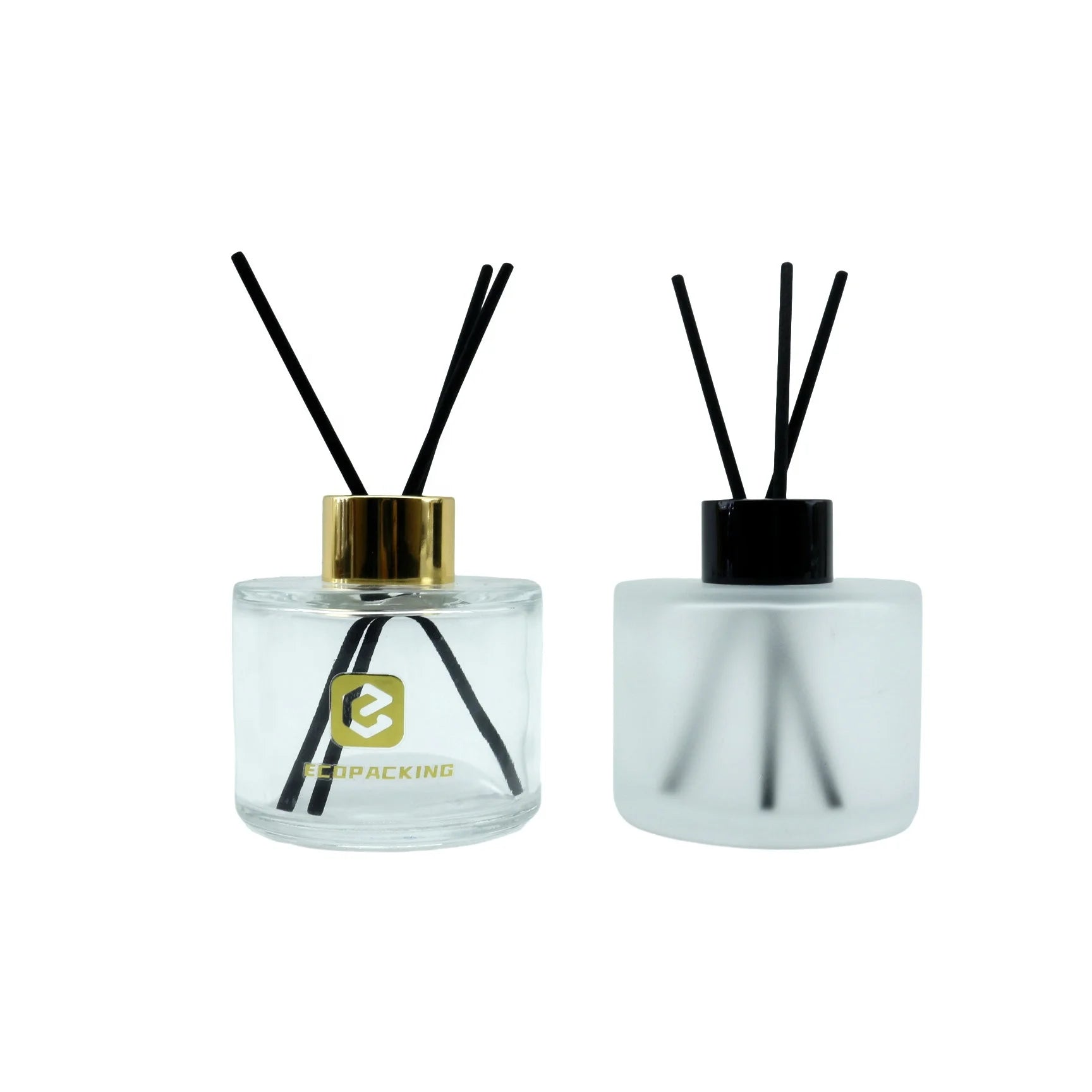 Wholesale High-grade Clear 50ml 100ml 150ml 200ml Reed Diffuser Bottle Frosted Glass Bottle With Screw Lid - 图片 5