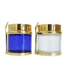 Luxury Skin Care Packaging Double Wall 30ml 50ml 80ml Body Butter Face Cream Lip Balm Glass Jar with Lid Wholesale