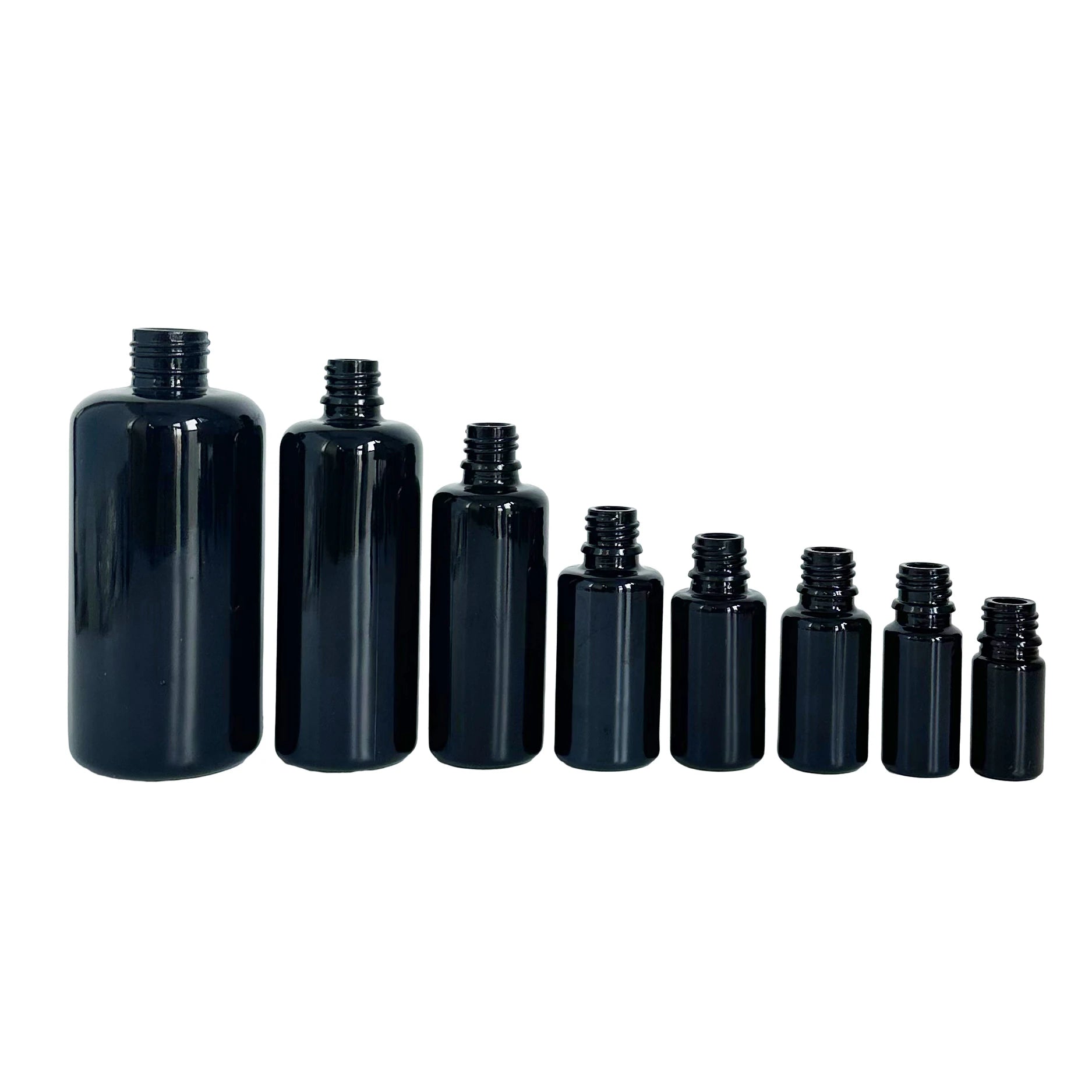 200ml 6oz Hair Oil Essential Perfume Cosmetic Dark Violet Uv Black Glass Pump Spray Bottle for Skin Care Custom Bottle - 图片 4