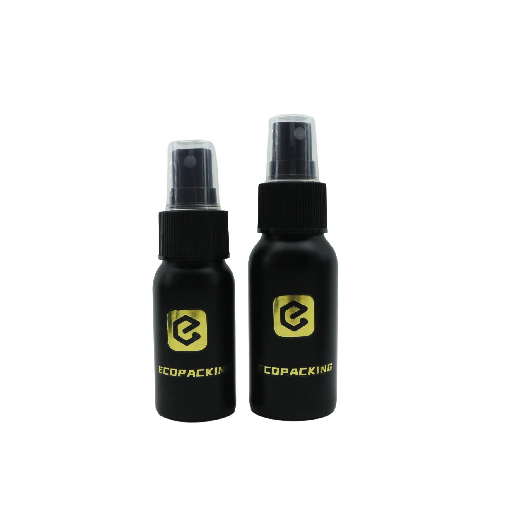 Matte Black 30ml 50ml 100ml Cosmetic Aluminum Perfume Bottle with Black Plastic Spray Lid - 图片 5