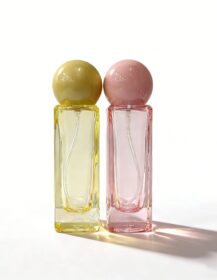 Wholesale  30ml 50ml  Cosmetic Refillable Perfume Bottle Empty 1oz Square Glass Perfume Bottle