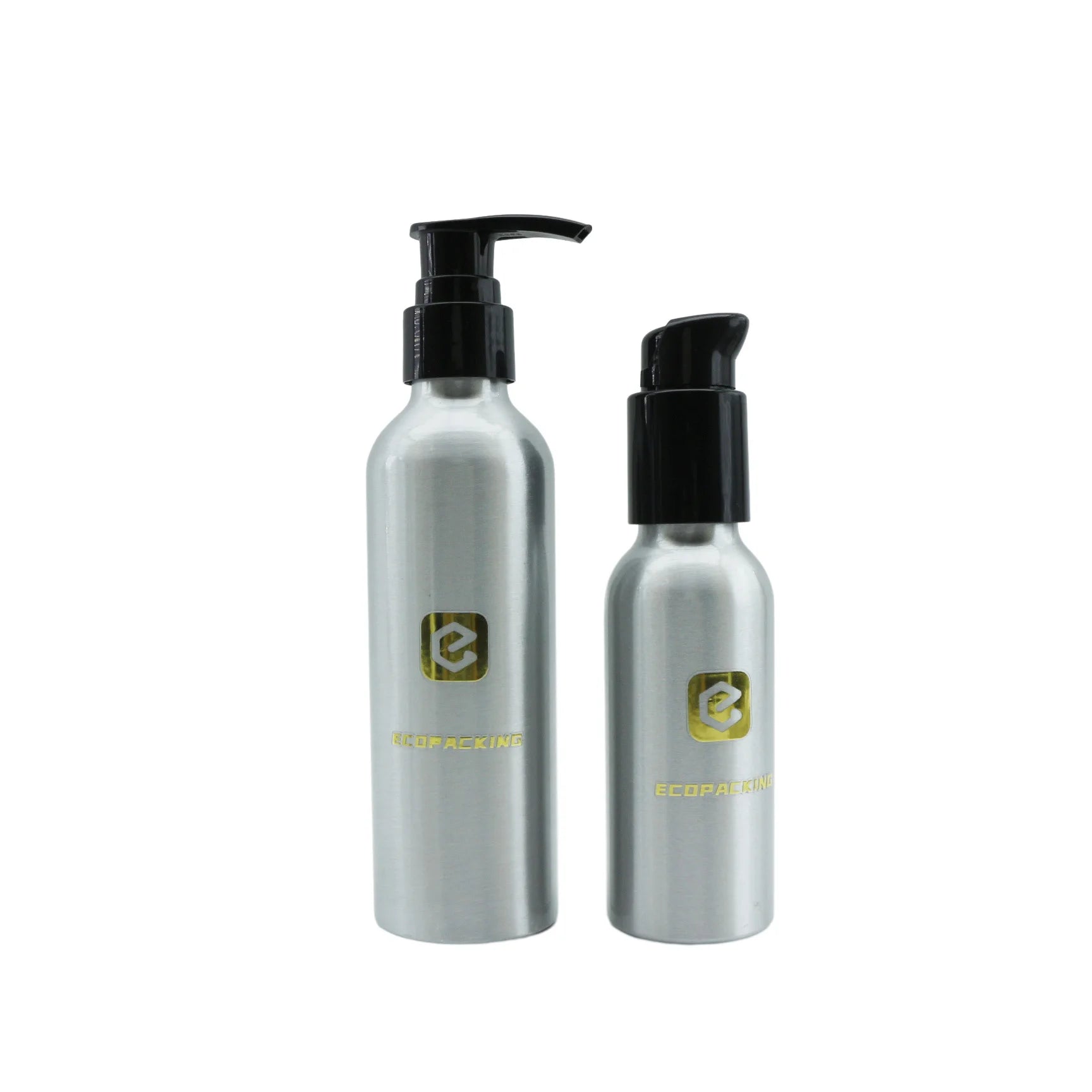 30ml 50ml 100ml 250ml 500ml 1000ml Cosmetic Lotion Shampoo Silver Black Gold Aluminum Bottle with Spray Pump Cap - 图片 5