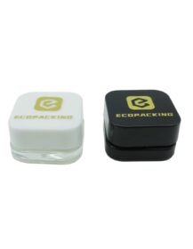 Airtight square Glass Jar 3ml 5ml 7ml 9ml Child Resistant Glass Jars for Flower Packaging