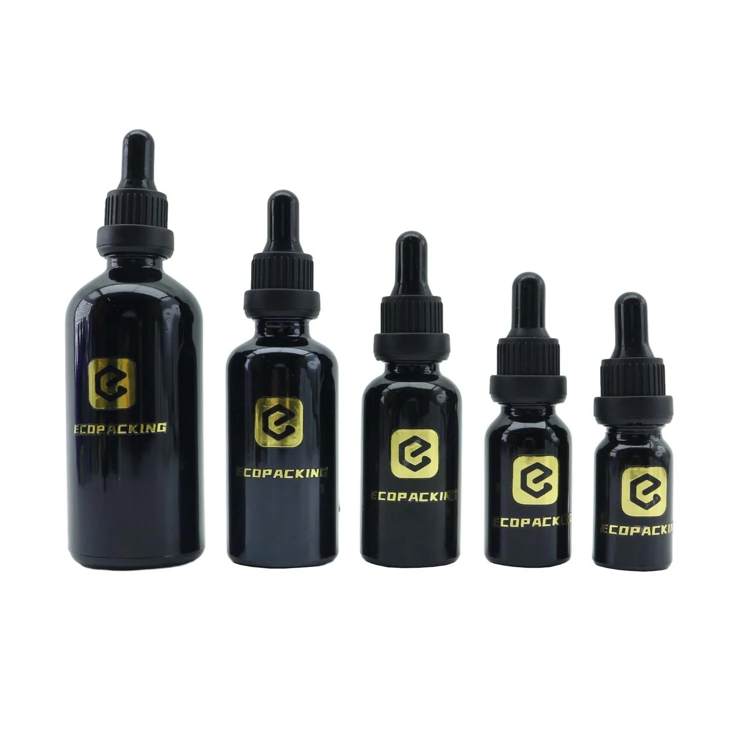 Wholesale Essential Oil Bottle Black Glass Dropper Bottle 5ml 10ml 15ml 20ml 30ml 50ml 100ml - 图片 6