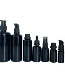 5ml 10ml 15ml 20ml 30ml 50ml 100ml 200ml Cosmetic Glass Oil Bottle Dark Violet Uv Black for Hair Oil Hand Cream