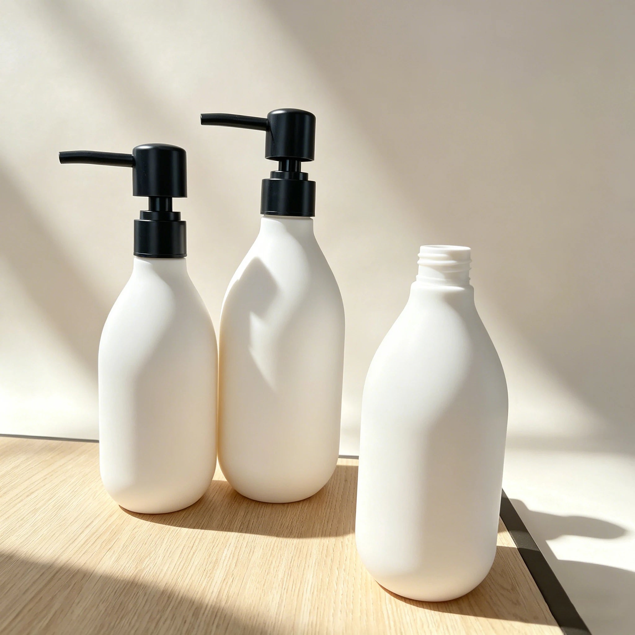 Custom Logo Bathroom 300ml 500ml Amber Black Plastic Foam Soap Pump Dispenser Bottles Conditioner Bottle - 图片 6