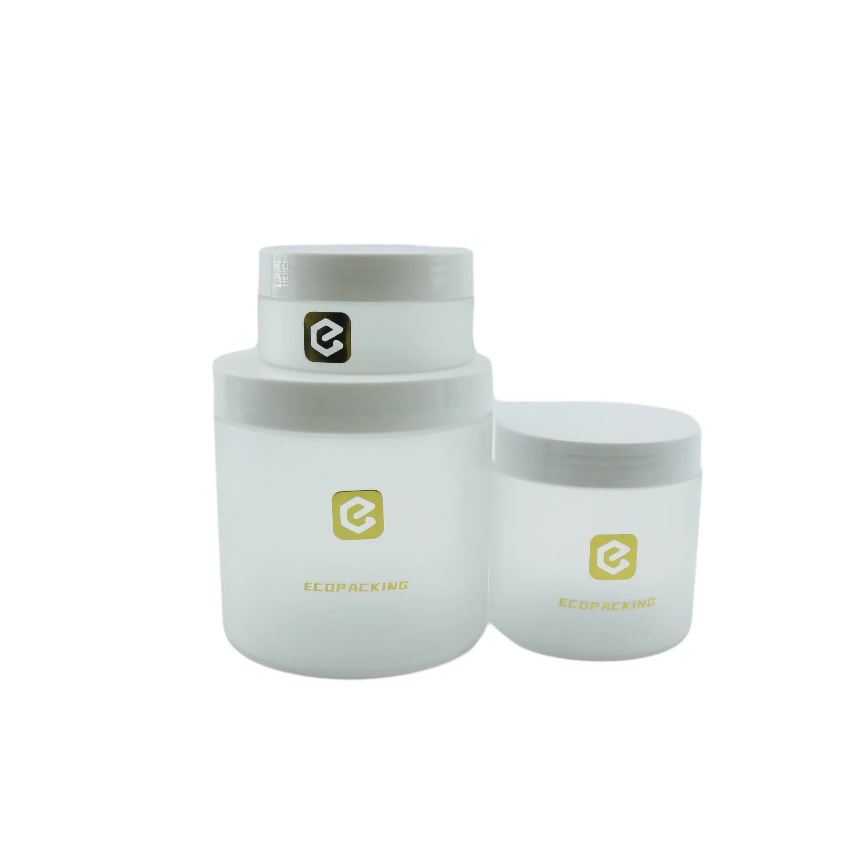 Plastic Cosmetic Packaging Round Jars 50ml 100ml 250ml PET Frosted Lotion Jars and Body Cream Jars with Lid - 图片 2