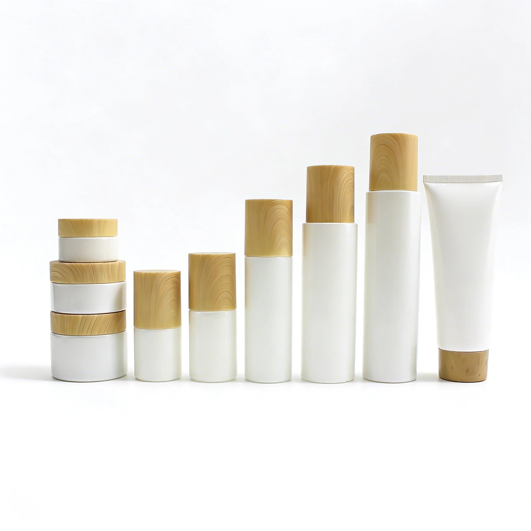 Wholesale 20ml 30ml 60ml 100ml 120ml Glass Spray Bottle Lotion Pump Bottle 20g 30g 50g Cream Jar 100ml Facial Wash Tube C888 - 图片 7