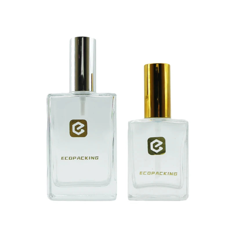Wholesale Square Essential Oil Bottle Perfume Glass Bottles with Spray Lid 15ml 30ml 50ml 100ml F888 - 图片 5