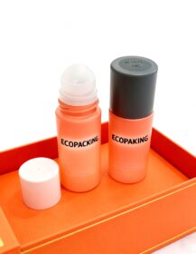 30ml 50ml Big Glass Roller Bottles Custom Color Empty Roll on Bottle With Plastic Ball Stone Ball with Box