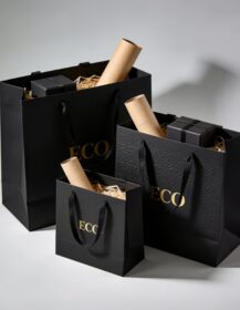 Eco-Friendly Biodegradable Recyclable Custom Printed Paper Bags for Bakery Clothing Store Supermarket Packaging & Gift Wrapping