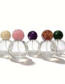 Perfume Bottle Pump Sprayer 25ml High-Grade Glass Portable Travel Exquisite Sample Dispenser Reed Diffuser Bottle Silk Screen