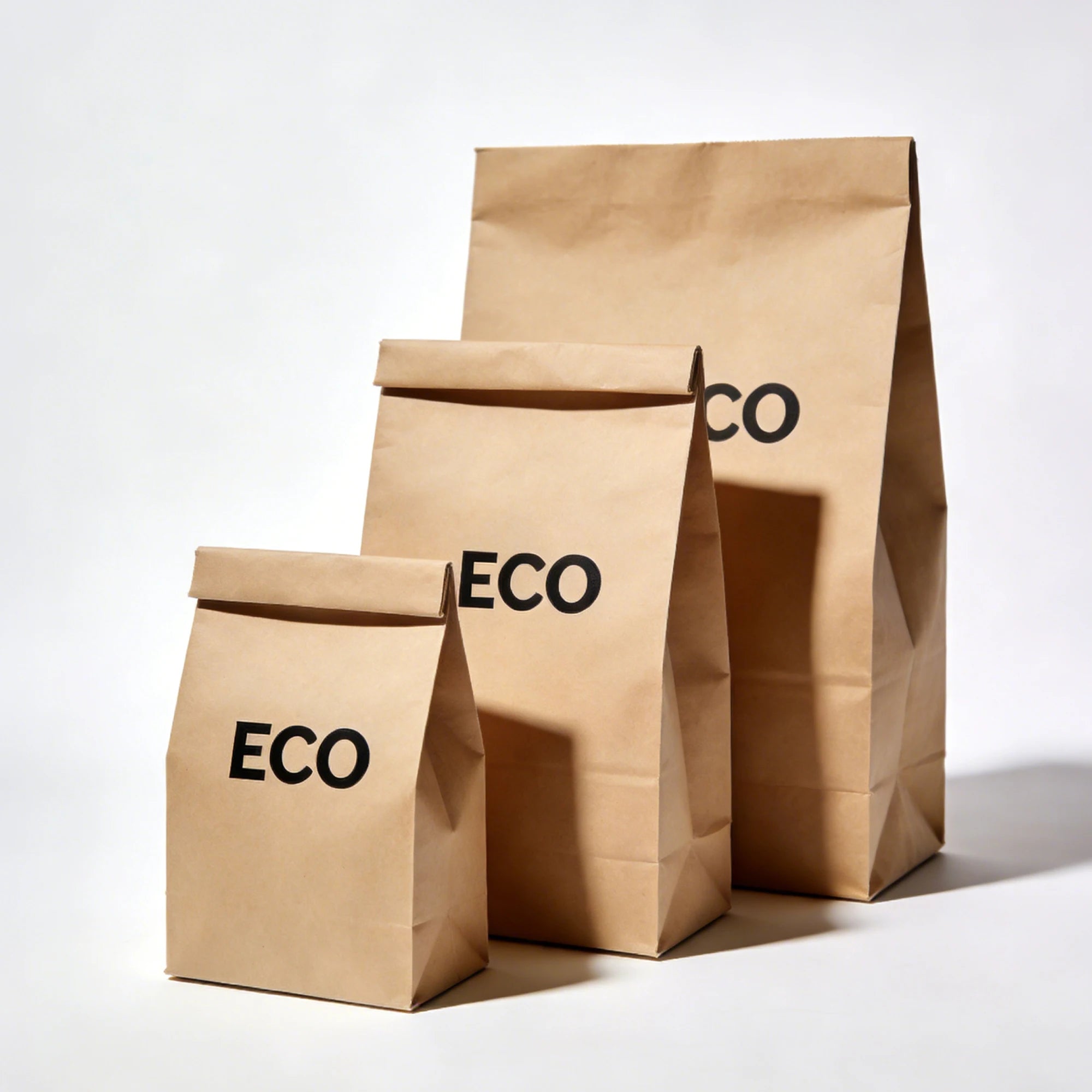 Custom logo Printed Biodegradable Kraft Paper Snack Bag Stand up Pouch with Ziplock for Nuts Takeaway Food Bag 888J - 图片 3