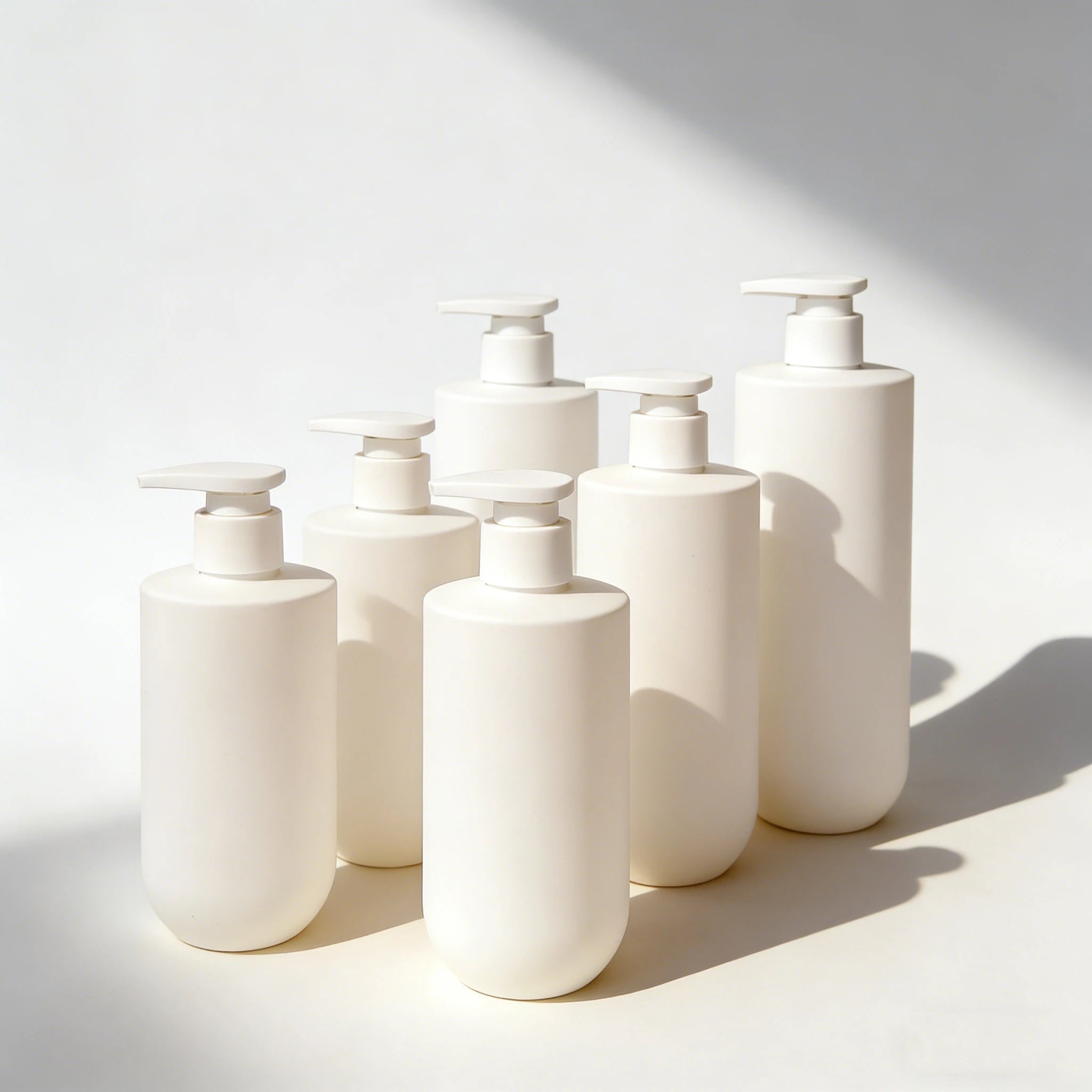 Large-Capacity Plastic Bottles 300-500ml Press-Type Shower Gel Shampoo Hand Sanitizer Skin Care Packaging - 图片 5