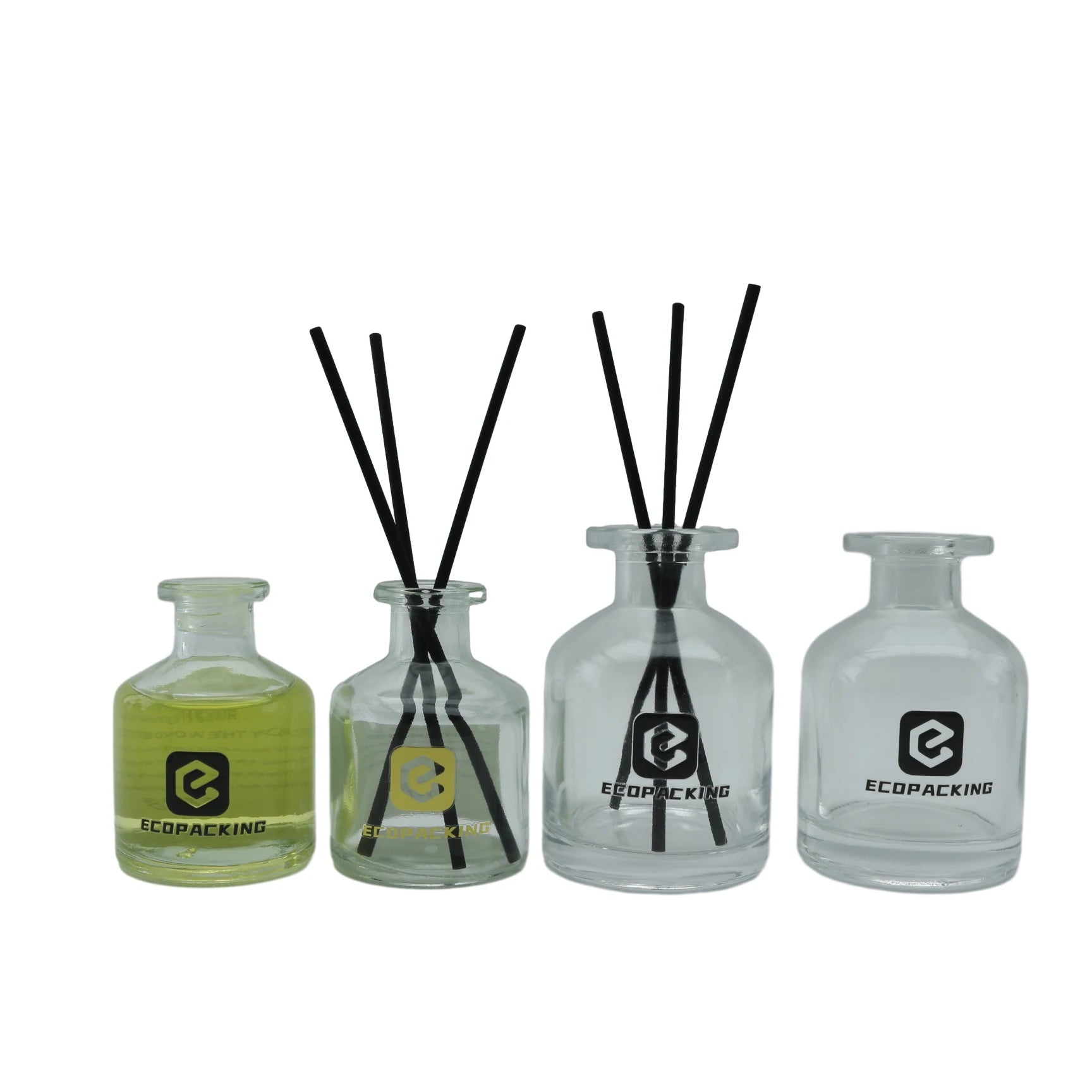 Wholesale 50ml 100ml 150ml Home Scent Room Bottle Fragrance Aroma Glass Reed Diffuser Bottle with Cap F888 - 图片 4