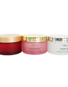 High Quality Frosted 200g Glass Jar for  Body Butter Face Cream Cosmetic Packaging C888