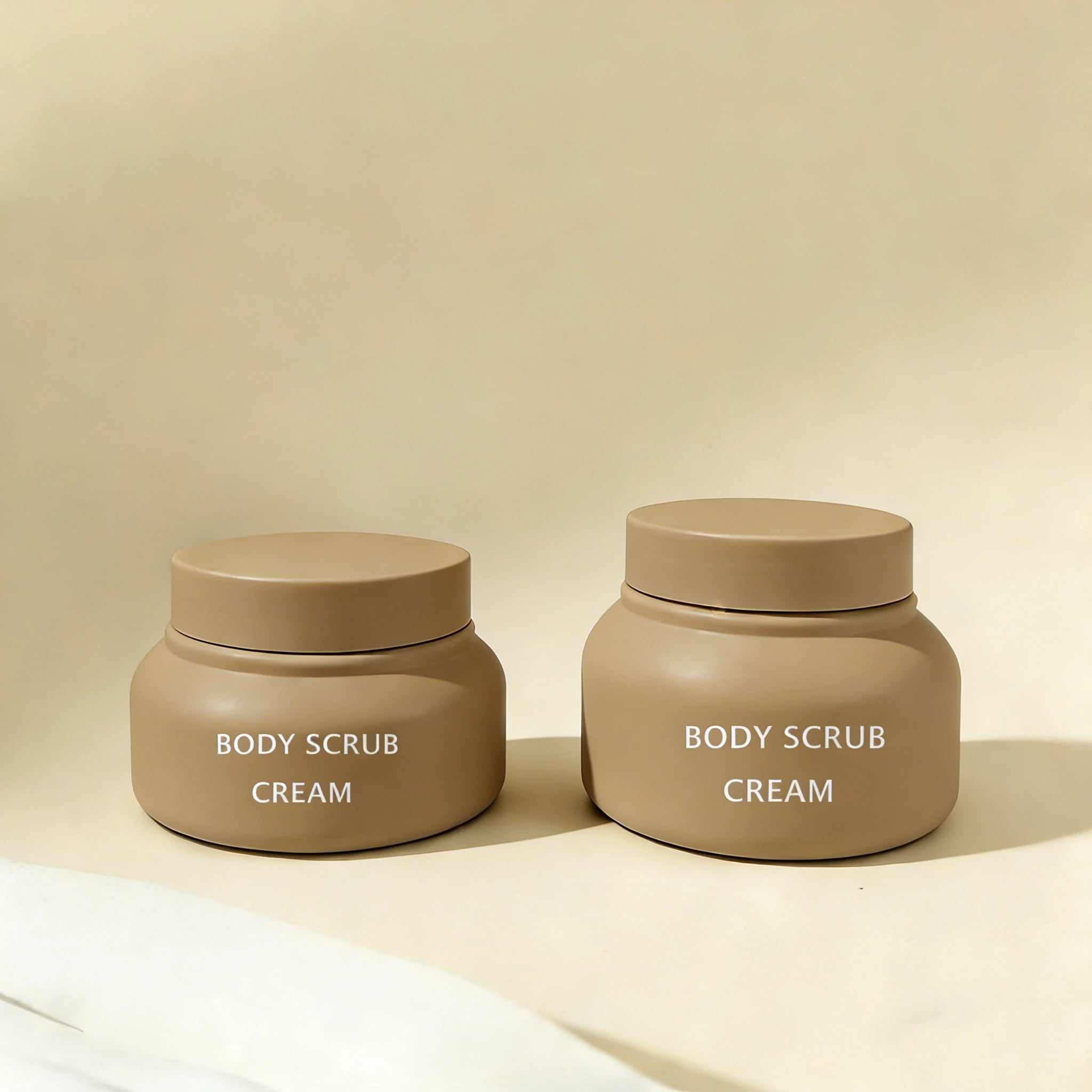 Custom Logo&Color Pet Plastic Scrub Jar 200ml 8oz Face Cream Jar Body Butter Container packaging - 图片 5