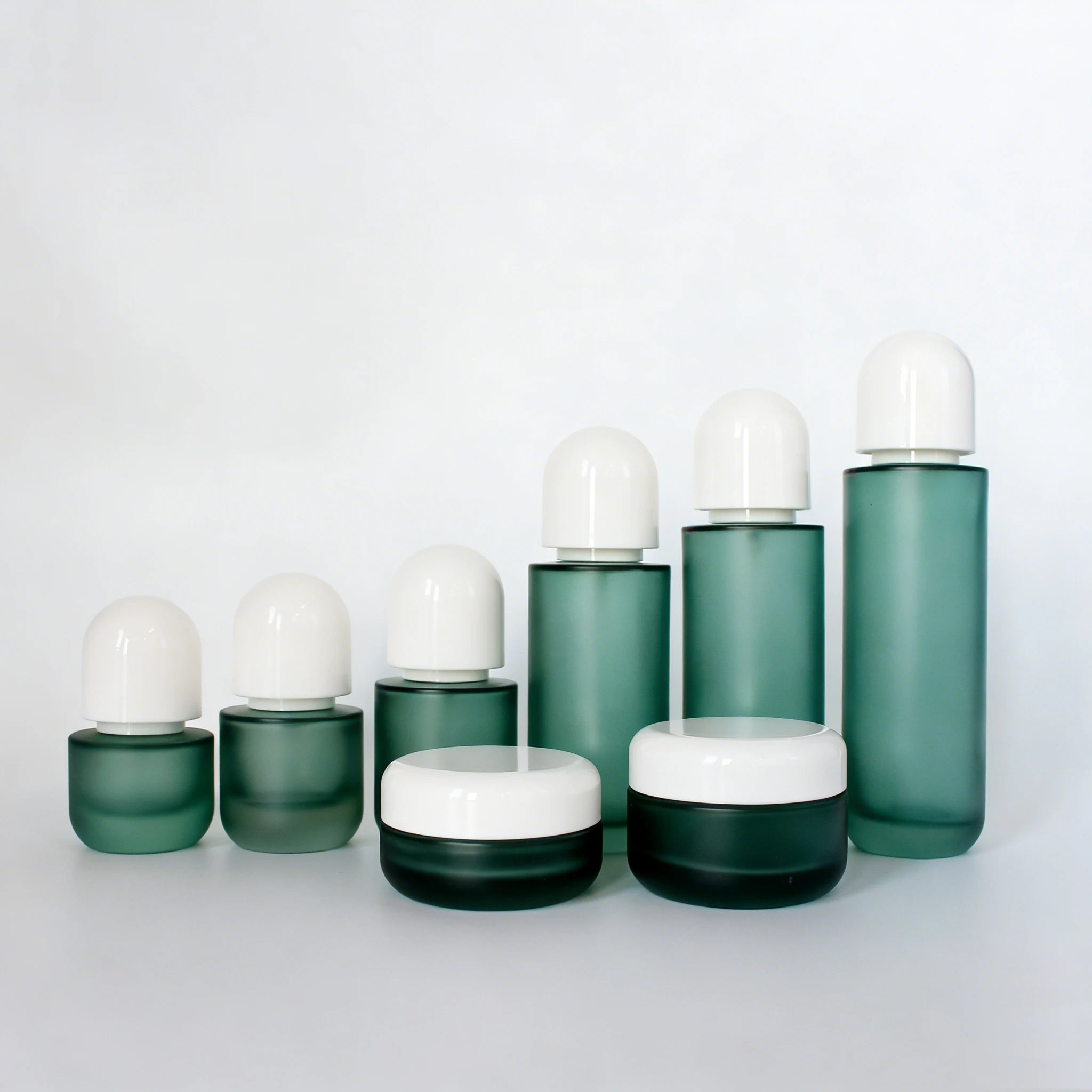 30ml 50ml 100ml Empty Custom Luxury Cosmetic Cream Glass Jar with Lid for Skin Care Body Butter Lip Balm Face Balm