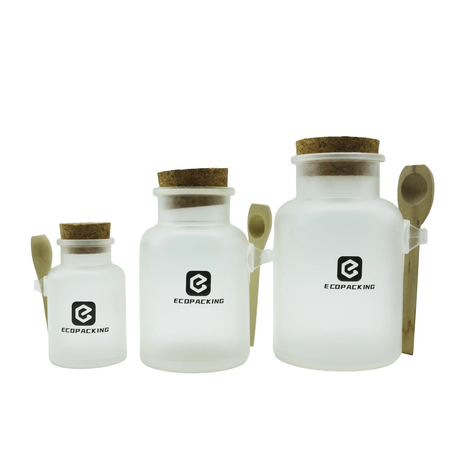 100ml 200ml 300ml 500ml Frosted ABS Plastic Jar for Bath Salt Body Lip Scrub Packaging with Cork Metal Lock for Personal Care - 图片 2