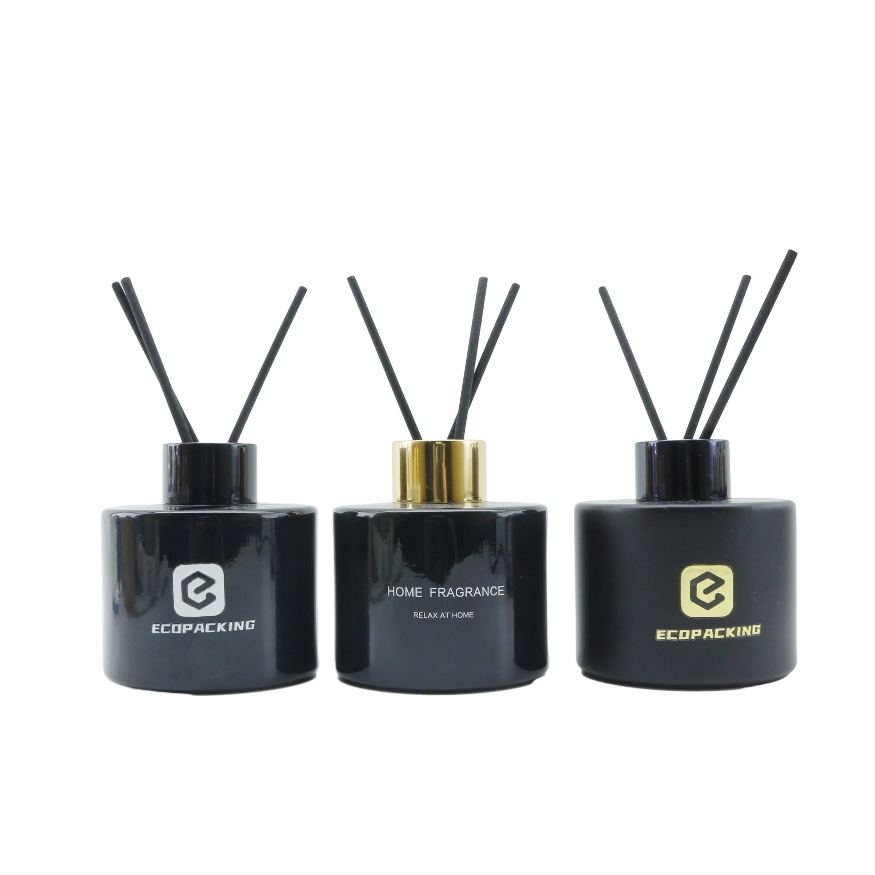 Factory Custom Essential Oil Perfume Aromatherapy Glass Bottle 100ml Round Amber Reed Diffuser Bottle Aroma - 图片 4