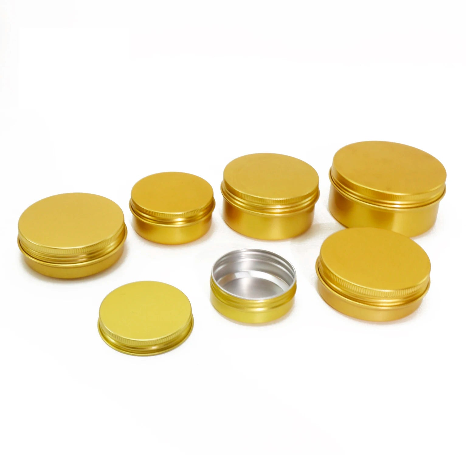 5ml 10ml 15ml 20ml 30ml 50ml 60ml 100ml 150ml 200ml 250ml Cosmetic Cream Hair Wax Beard Balm Matte Black Aluminum Tin Jar B8888 - 图片 10