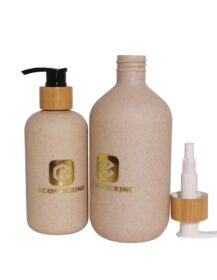 High Quality 100ml 250ml 300ml 400ml 500ml Wheat Straw Biodegradable Plastic Shampoo Bottle
