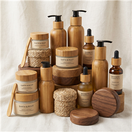 Embracing the Organic Trend with Bamboo & Wooden Cosmetic Packaging